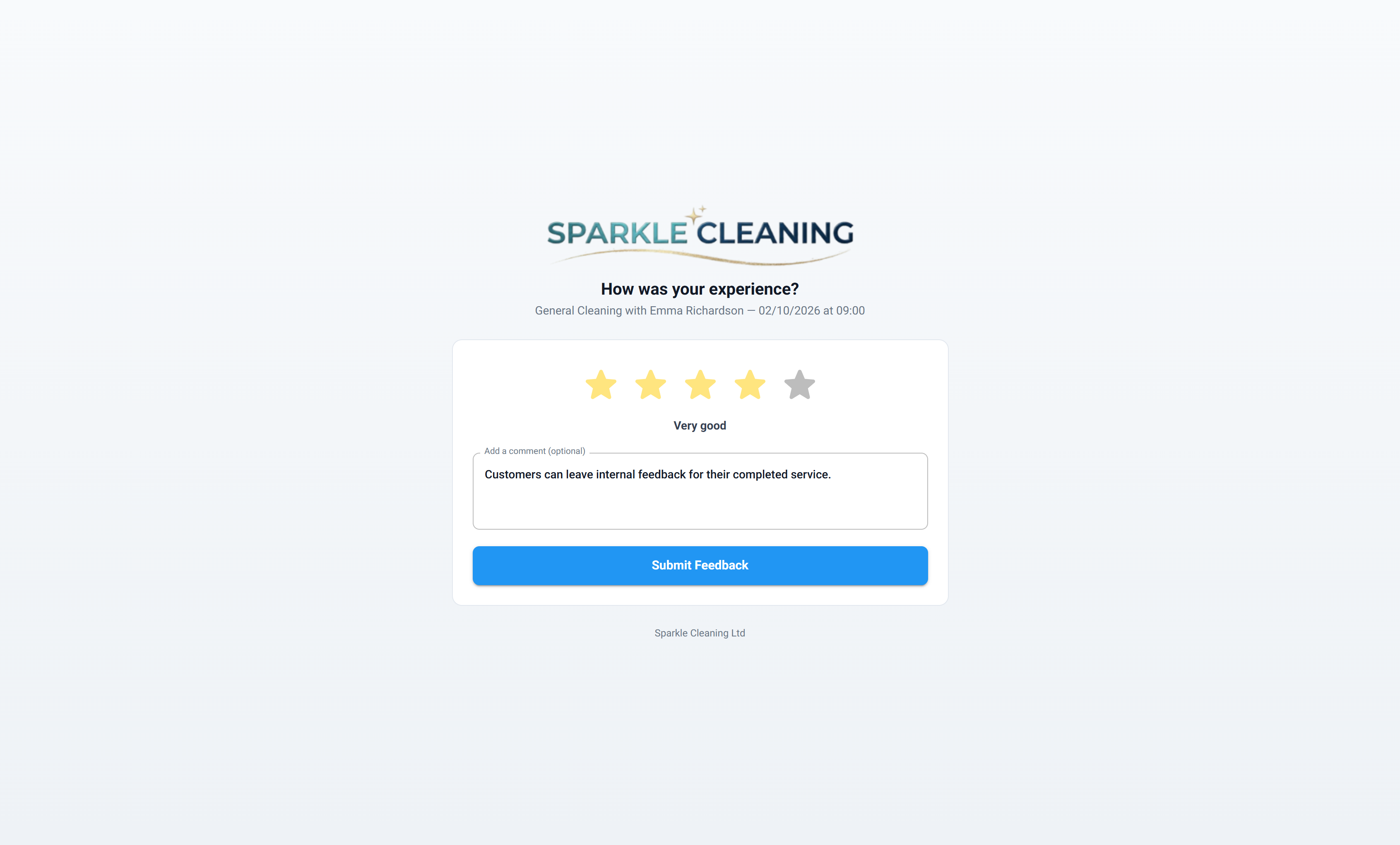 Screenshot of Settings — Review Settings